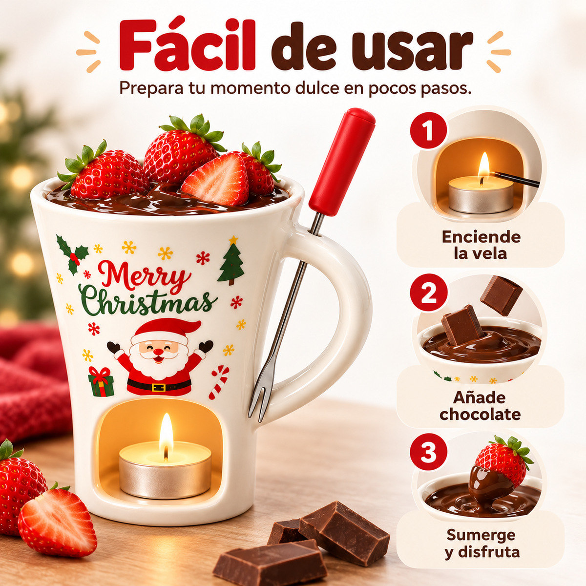 mini taza de fondue